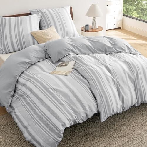 BEDSURE Bettwäsche-Set 135x200 (4-teilig) – Wendebettwäsche OEKO-TEX STANDARD 100 mit Reißverschluss, 2×80x80 Kissenbezü