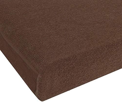 NatureMark Spannbettlaken / Spannbetttuch 100% Baumwolle, anthrazit – 90 x 200 bis 100 x 200 cm