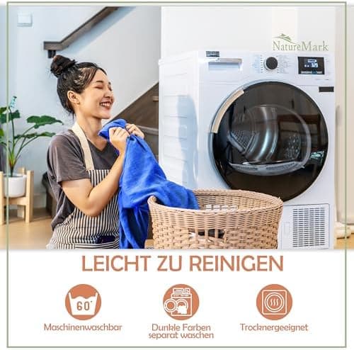 NatureMark Mikrofaser-Spannbettlaken 90x200–100x200 cm, türkis
