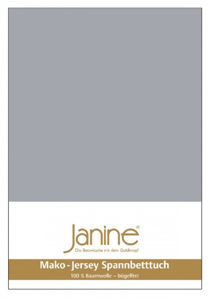 Janine Spannbettlaken Mako-Feinjersey Classic Jersey für Matratzen 180–200 x 200 cm