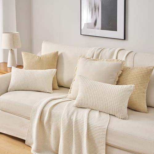 Topfinel Kissenbezüge 40x40 cm 4er-Set Rosa – Cord-Optik, flauschig, GRS‑zertifiziert