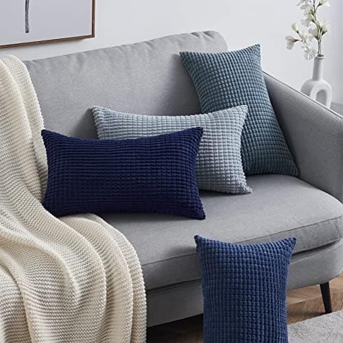 Topfinel Kissenbezüge 40x40 cm 4er-Set Rosa – Cord-Optik, flauschig, GRS‑zertifiziert
