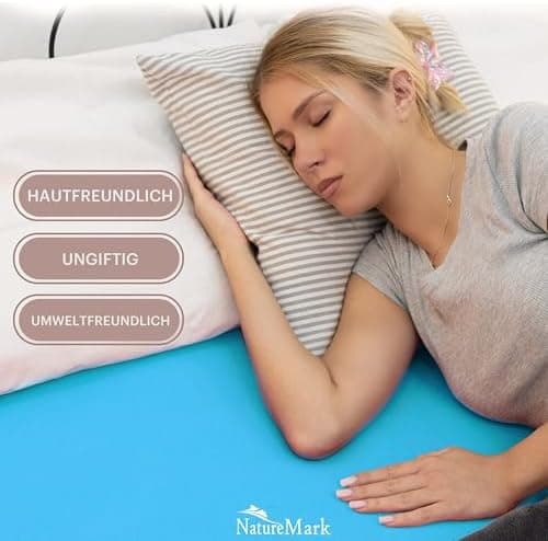 NatureMark Jersey-Spannbettlaken 2er-Pack – 100% Baumwolle, 90 x 200–100 x 200 cm, Creme/Natur