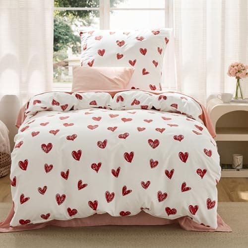 BEDSURE Bettwäsche-Set 135x200 (4-teilig) – Wendebettwäsche OEKO-TEX STANDARD 100 mit Reißverschluss, 2×80x80 Kissenbezü