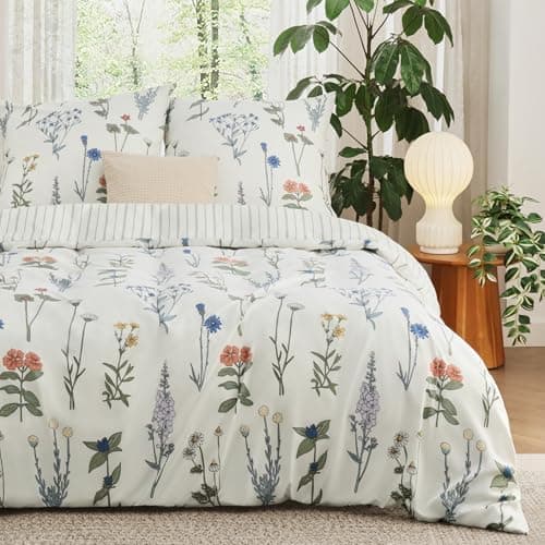 BEDSURE Bettwäsche-Set 135x200 (4-teilig) – Wendebettwäsche OEKO-TEX STANDARD 100 mit Reißverschluss, 2×80x80 Kissenbezü