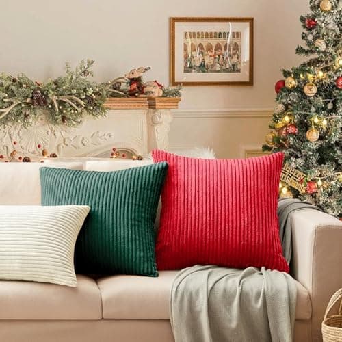 Softalker Kissenbezug 40x40 cm – 2er Set flauschig rosa, Dekokissenbezug für Sofa, Wohnzimmer & Schlafzimmer