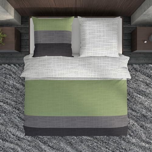 LARAWELL Bettwäsche-Set 135x200 Baumwolle