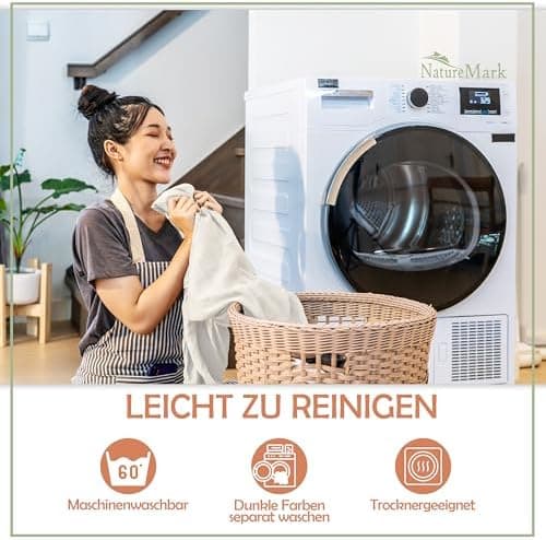 NatureMark Mikrofaser-Spannbettlaken 90x200–100x200 cm, türkis