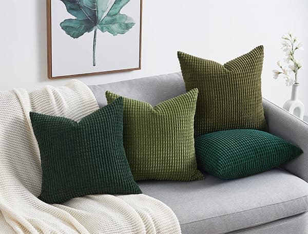 Topfinel Kissenbezüge 40x40 cm 4er-Set Rosa – Cord-Optik, flauschig, GRS‑zertifiziert