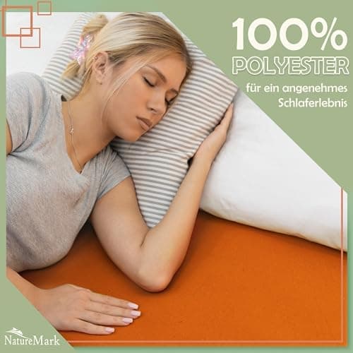 NatureMark Mikrofaser-Spannbettlaken 90x200–100x200 cm, türkis