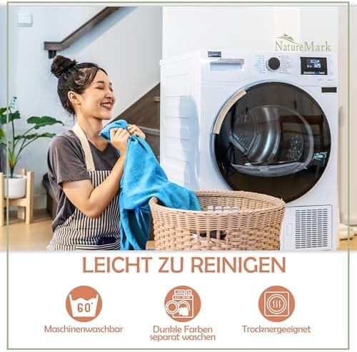 NatureMark Mikrofaser-Spannbettlaken 90x200–100x200 cm, türkis