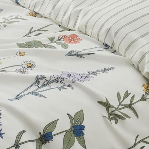 BEDSURE Bettwäsche-Set 135x200 (4-teilig) – Wendebettwäsche OEKO-TEX STANDARD 100 mit Reißverschluss, 2×80x80 Kissenbezü