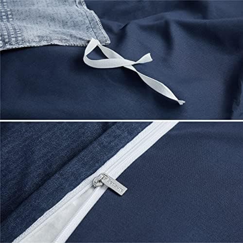 BEDSURE Bettwäsche-Set 135x200 (4-teilig) – Wendebettwäsche OEKO-TEX STANDARD 100 mit Reißverschluss, 2×80x80 Kissenbezü