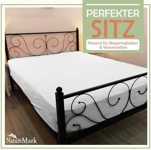 NatureMark Mikrofaser-Spannbettlaken 90x200–100x200 cm, türkis