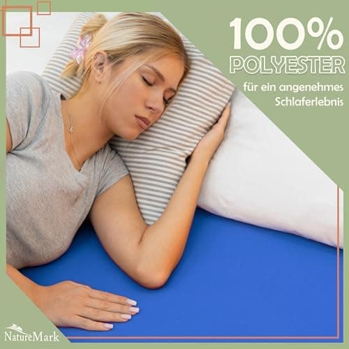 NatureMark Mikrofaser-Spannbettlaken 90x200–100x200 cm, türkis