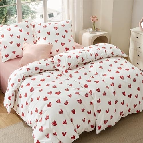 BEDSURE Bettwäsche-Set 135x200 (4-teilig) – Wendebettwäsche OEKO-TEX STANDARD 100 mit Reißverschluss, 2×80x80 Kissenbezü