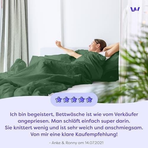 Bettwäsche 135×200 cm – Anthrazit, kuschelig weich & bügelfrei – ÖKO‑TEX MADE IN GREEN | 1x Bettbezug 135×200 + 1x Kisse
