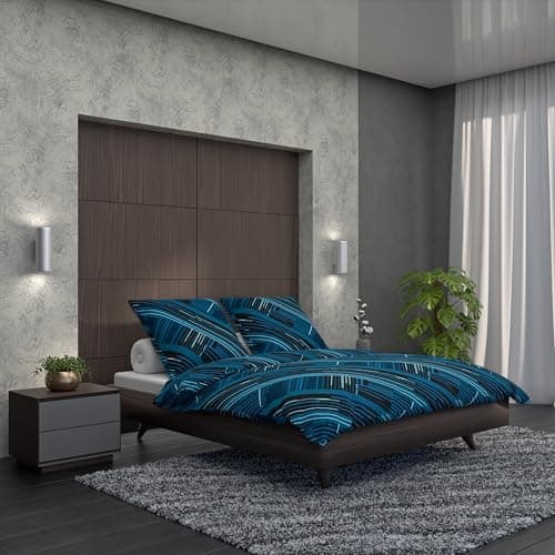 LARAWELL Bettwäsche-Set 135x200 Baumwolle