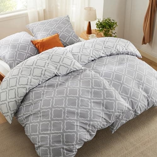 BEDSURE Bettwäsche-Set 135x200 (4-teilig) – Wendebettwäsche OEKO-TEX STANDARD 100 mit Reißverschluss, 2×80x80 Kissenbezü