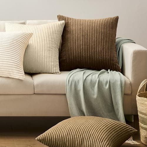 Softalker Kissenbezug 40x40 cm – 2er Set flauschig rosa, Dekokissenbezug für Sofa, Wohnzimmer & Schlafzimmer