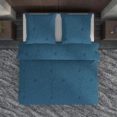 LARAWELL Bettwäsche-Set 135x200 Baumwolle