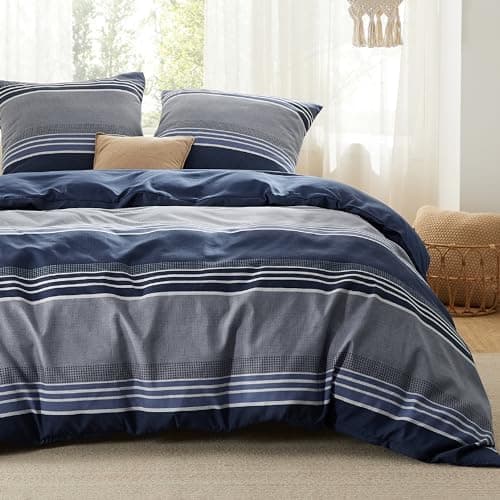 BEDSURE Bettwäsche-Set 135x200 (4-teilig) – Wendebettwäsche OEKO-TEX STANDARD 100 mit Reißverschluss, 2×80x80 Kissenbezü
