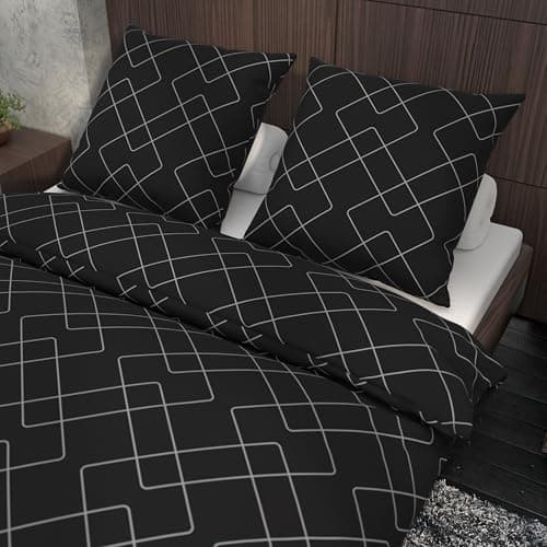 LARAWELL Bettwäsche-Set 135x200 Baumwolle