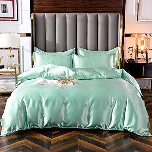 Bettwäsche-Set aus reiner Seide – Blau, Queen- & King-Size