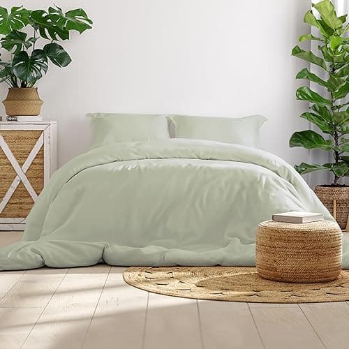 Bettwäsche 155x220 Baumwollsatin – Oeko‑Tex Made in Green, himmlisch weich – Set 1x Bettbezug 155x220 + 1x Kissenbezug 8