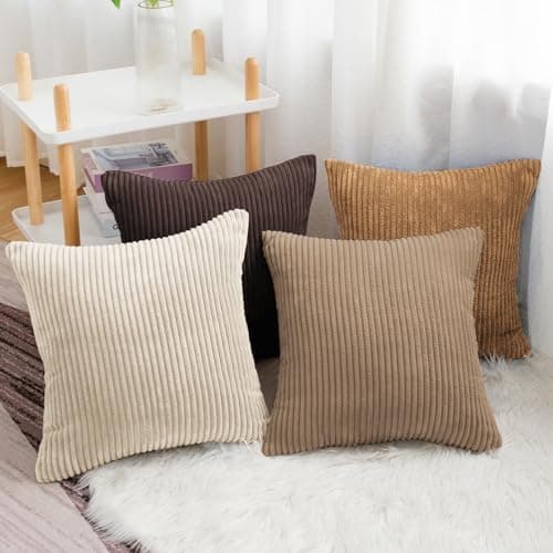 Softalker Kissenbezug 40x40 cm – 2er Set flauschig rosa, Dekokissenbezug für Sofa, Wohnzimmer & Schlafzimmer