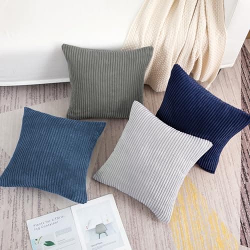 Softalker Kissenbezug 40x40 cm – 2er Set flauschig rosa, Dekokissenbezug für Sofa, Wohnzimmer & Schlafzimmer