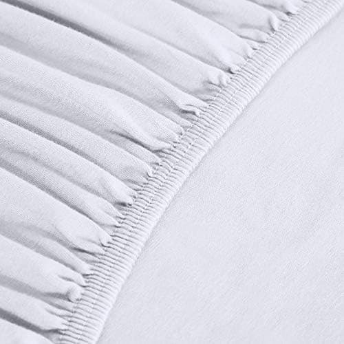 Amazon Basics Spannbettlaken – 100% Baumwolle (Jersey), 120 x 200 cm für Matratzen bis 30 cm