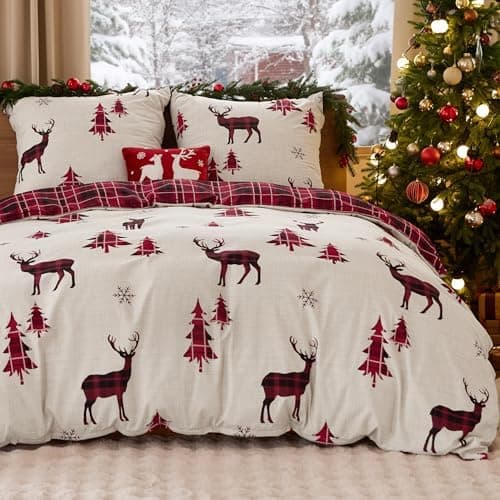 BEDSURE Bettwäsche-Set 135x200 (4-teilig) – Wendebettwäsche OEKO-TEX STANDARD 100 mit Reißverschluss, 2×80x80 Kissenbezü