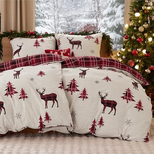 BEDSURE Bettwäsche-Set 135x200 (4-teilig) – Wendebettwäsche OEKO-TEX STANDARD 100 mit Reißverschluss, 2×80x80 Kissenbezü