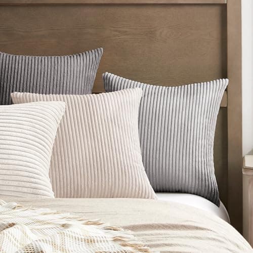 Softalker Kissenbezug 40x40 cm – 2er Set flauschig rosa, Dekokissenbezug für Sofa, Wohnzimmer & Schlafzimmer