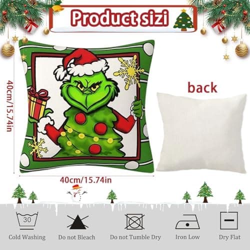 4er Set Kissenbezüge Weihnachten 40×80 cm – festliche Kissenhüllen für Sofa & Wohnzimmer