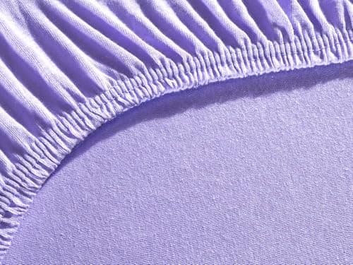 Jersey-Spannbettlaken 100% Baumwolle – 90–100×200 cm, für Matratzen bis 25 cm (Steghöhe bis 23 cm), Beige