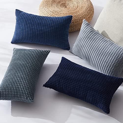Topfinel Kissenbezüge 40x40 cm 4er-Set Rosa – Cord-Optik, flauschig, GRS‑zertifiziert