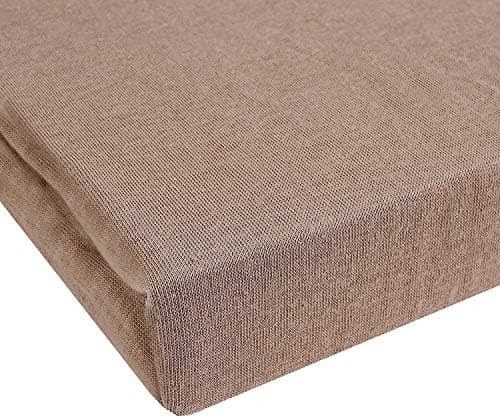 NatureMark Spannbettlaken / Spannbetttuch 100% Baumwolle, anthrazit – 90 x 200 bis 100 x 200 cm