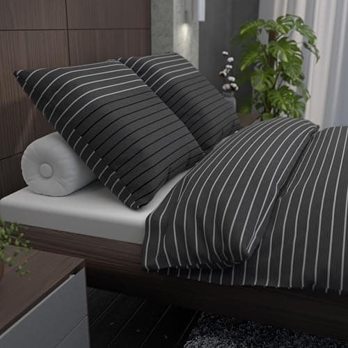 LARAWELL Bettwäsche-Set 135x200 Baumwolle