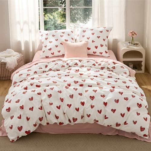 BEDSURE Bettwäsche-Set 135x200 (4-teilig) – Wendebettwäsche OEKO-TEX STANDARD 100 mit Reißverschluss, 2×80x80 Kissenbezü