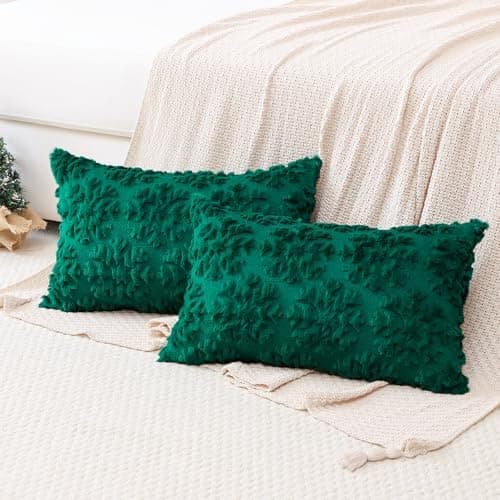 Artscope 2er-Set Kissenbezüge (40x40 cm) – weicher Kurzplüsch Wollsamt, Schneeflocke Creme Beige