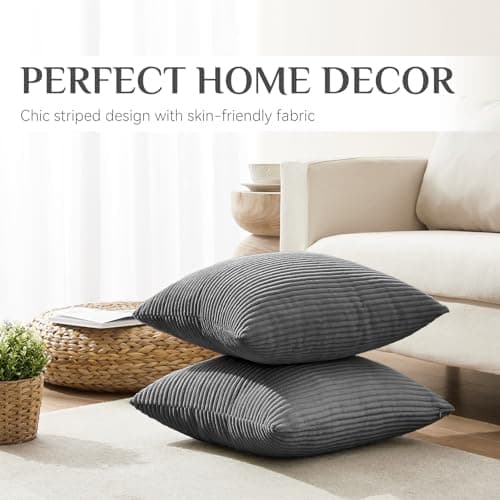 Softalker Kissenbezug 40x40 cm – 2er Set flauschig rosa, Dekokissenbezug für Sofa, Wohnzimmer & Schlafzimmer