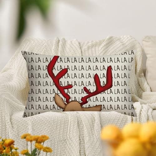 4er Set Kissenbezüge Weihnachten 40×80 cm – festliche Kissenhüllen für Sofa & Wohnzimmer