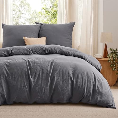BEDSURE Bettwäsche 135x200 4‑teilig – Weiches Baumwoll‑Feeling Bettwäsche‑Set 135 x 200 cm, inkl. 2 Kissenbezüge 80x80,