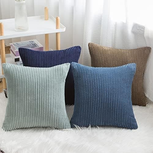 Softalker Kissenbezug 40x40 cm – 2er Set flauschig rosa, Dekokissenbezug für Sofa, Wohnzimmer & Schlafzimmer