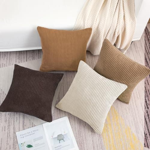 Softalker Kissenbezug 40x40 cm – 2er Set flauschig rosa, Dekokissenbezug für Sofa, Wohnzimmer & Schlafzimmer