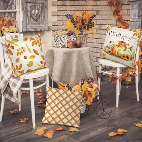 Aitsite 4er-Pack Weihnachts-Kissenbezüge 45 x 45 cm – Winterliche Dekoration für Sofa & Wohnzimmer