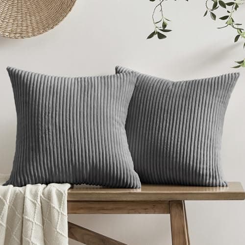 Softalker Kissenbezug 40x40 cm – 2er Set flauschig rosa, Dekokissenbezug für Sofa, Wohnzimmer & Schlafzimmer