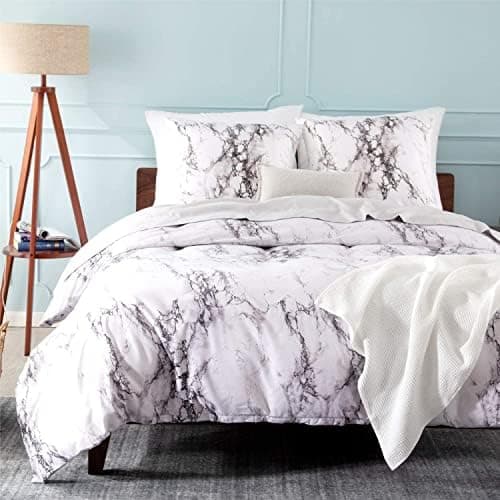 BEDSURE Bettwäsche-Set 135x200 (4-teilig) – Wendebettwäsche OEKO-TEX STANDARD 100 mit Reißverschluss, 2×80x80 Kissenbezü